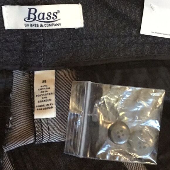 BASS NWT jeans w/ stretch in size 8 short dark clr - Picture 7 of 8